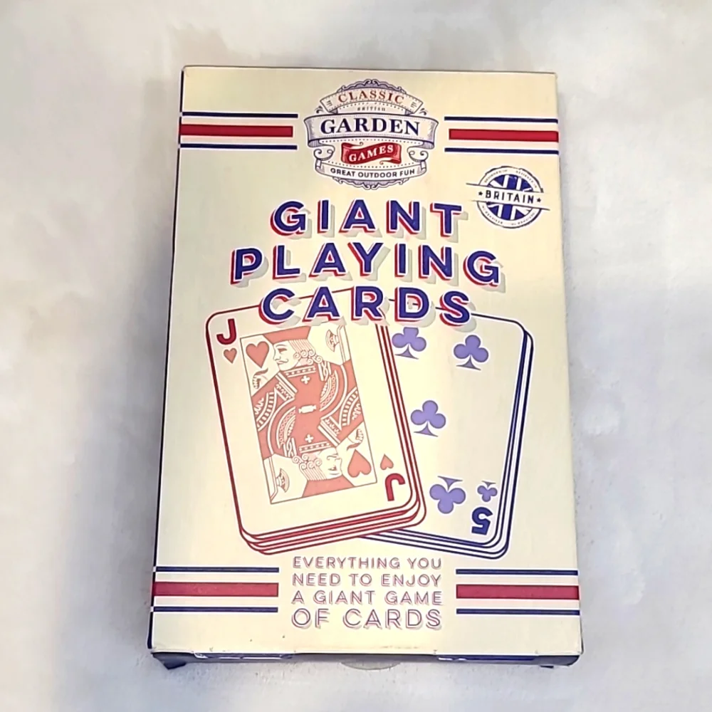 Professor Puzzle Giant/Large Playing Card Travel/Outdoor Picnic Game - NIB/NWT